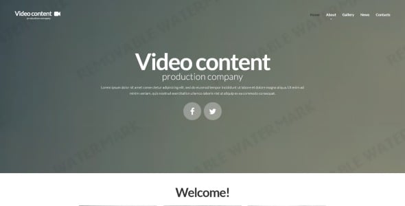 шаблон сайта для видеопродукции