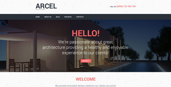 архитектура адаптивная тема wordpress