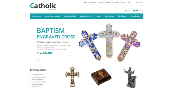 Catholic Church ZenCart Template