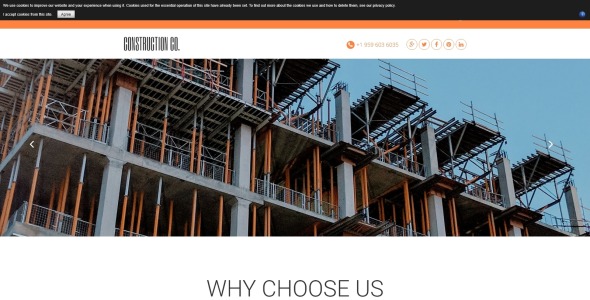 строительное агентство современный шаблон joomla