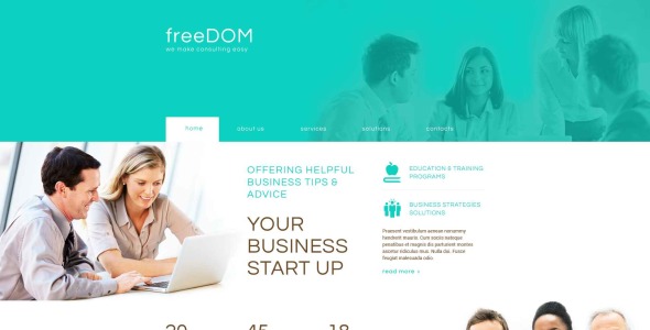 консультационный адаптивный шаблон сайта