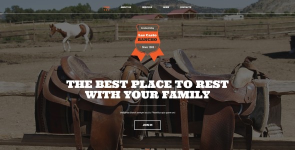 шаблон cowboy ranch joomla