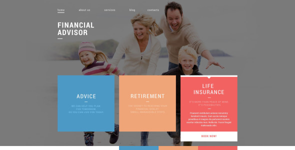 шаблон финансового консультанта drupal