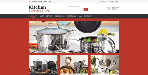кухонная утварь magento тема