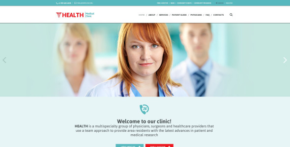 медицинский адаптивный шаблон сайта