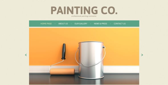 отзывчивый шаблон сайта малярной компании