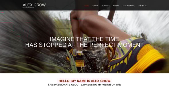 фотограф портфолио муза шаблон