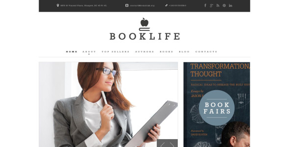 адаптивный шаблон сайта издательской компании