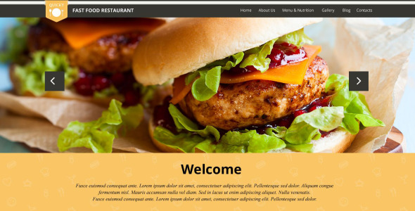 быстрая закуска wordpress тема