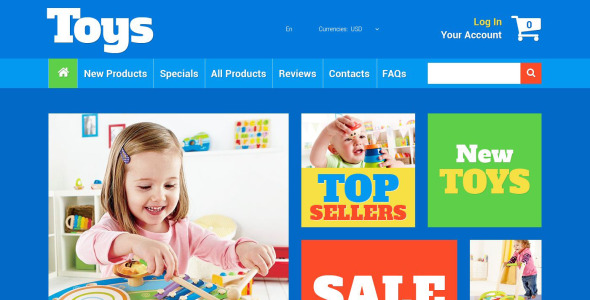 Toy Store ZenCart Template
