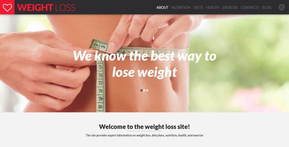 шаблон сайта для похудения