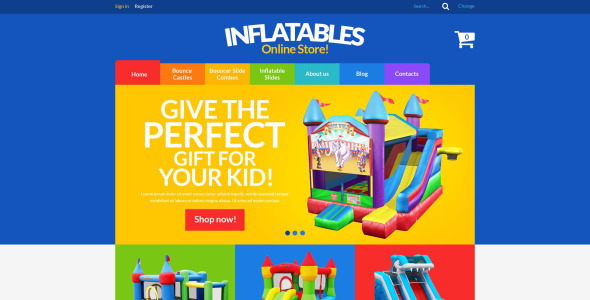 цель inflatables virtuemart шаблон