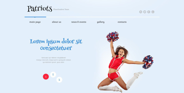 черлидинг отзывчивая тема wordpress