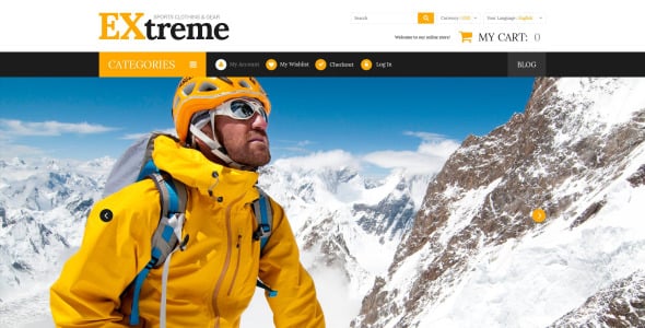 экстремальное спортивное снаряжение magento theme