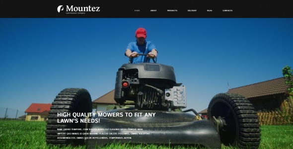 шаблон joomla для укладки газона