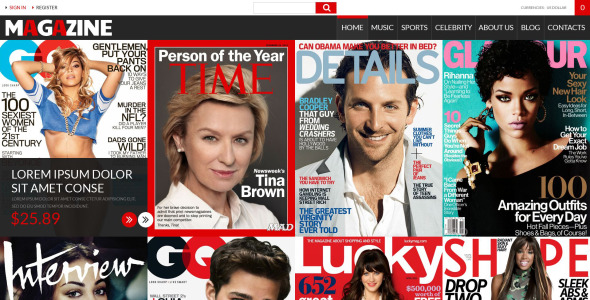 журналы магазин virtuemart шаблон