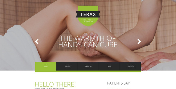 шаблон сайта массажной терапии