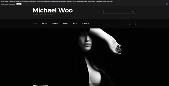 портфолио фотографа элегантный шаблон joomla