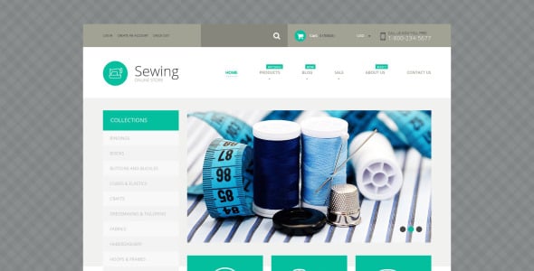 швейные принадлежности shopify тема