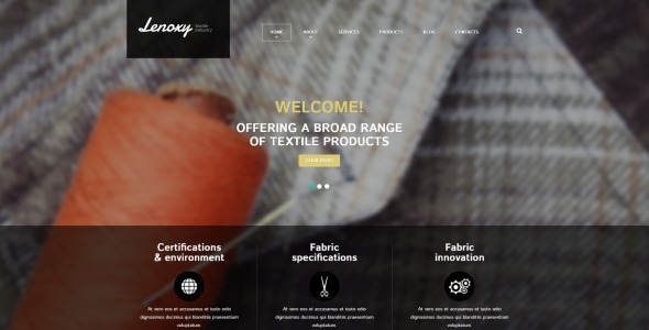 шаблон joomla для текстильной промышленности