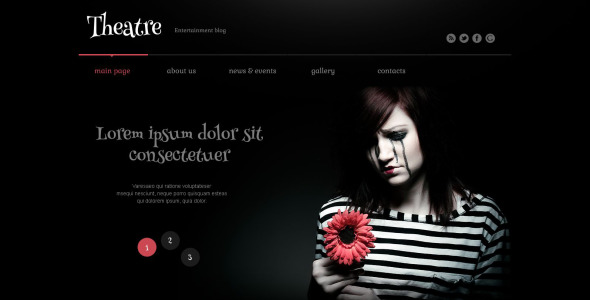 театр отзывчивая тема wordpress