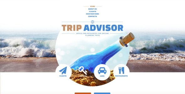 путеводитель адаптивный шаблон сайта