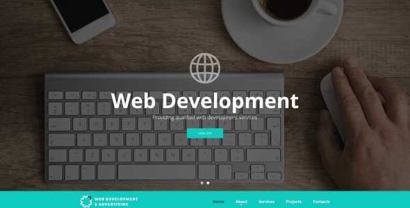 веб-разработка адаптивного шаблона сайта