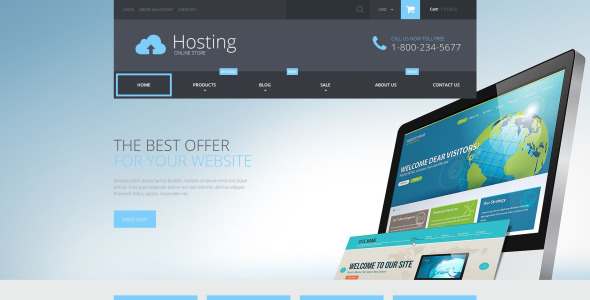 услуги веб хостинга тема shopify