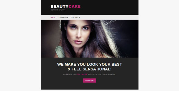 шаблон информационного бюллетеня салона красоты