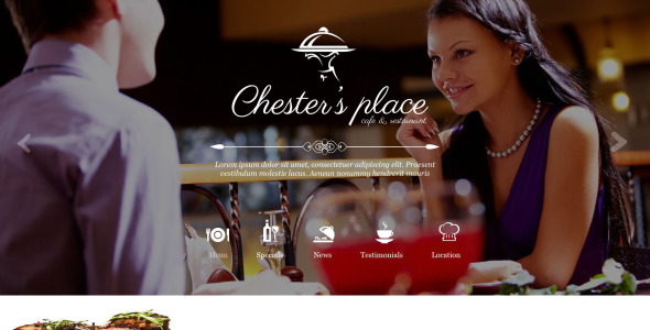 европейский ресторан muse шаблон