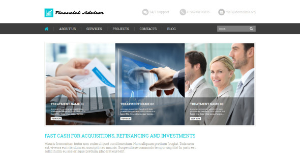 финансовый советник wordpress тема