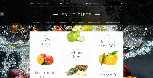фруктовые подарки магазин prestashop тема