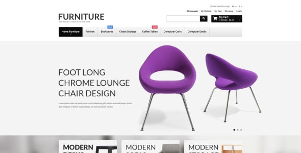 мебель отзывчивая тема magento