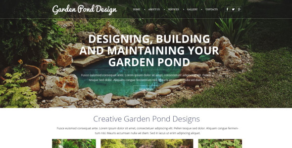 дизайн сада адаптивный шаблон сайта