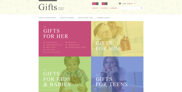 тема сувенирного магазина prestashop