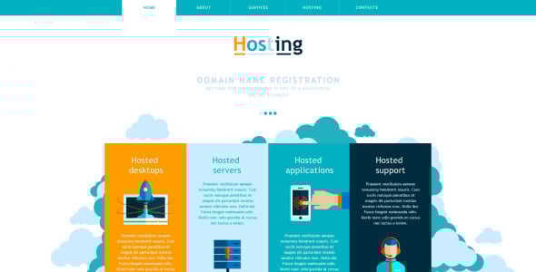 хостинг шаблона muse