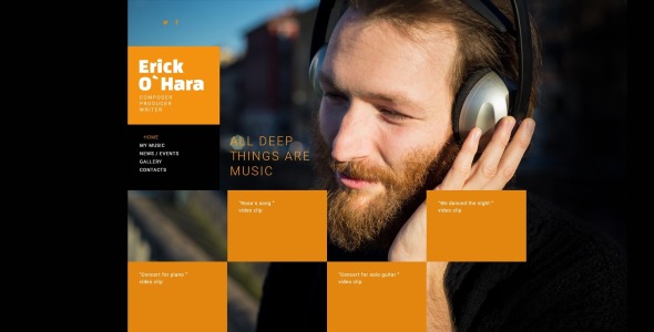 отзывчивый шаблон персональной страницы joomla