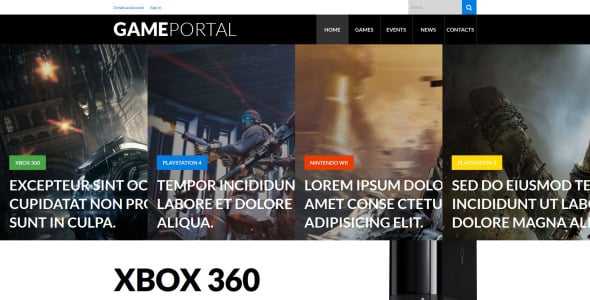 видеоигры развлечения wordpress тема