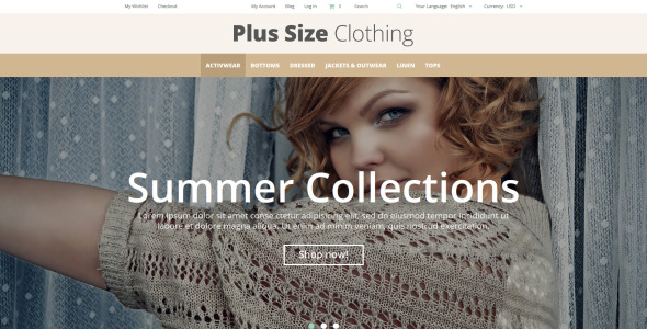 одежда отзывчивая тема magento