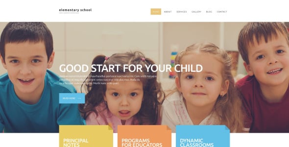 шаблон сайта начальной школы