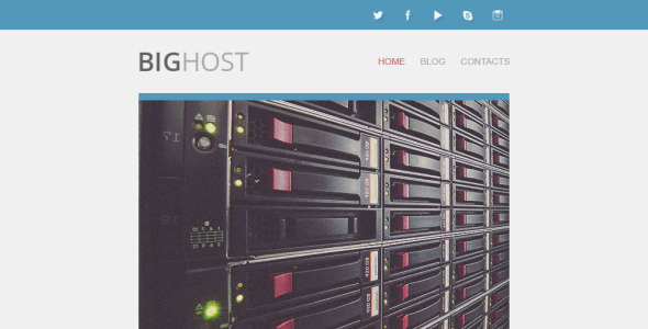 хостинг адаптивного шаблона информационного бюллетеня