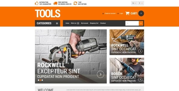 инструменты домовладельцев шаблон opencart