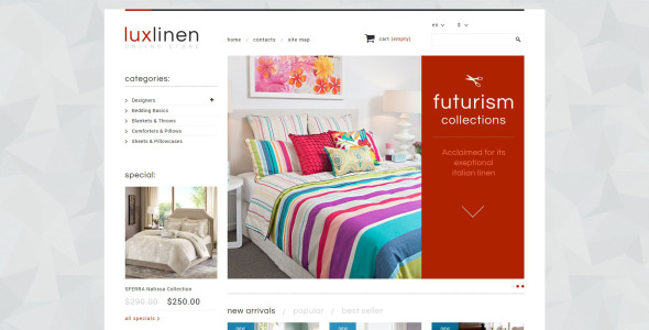 роскошный магазин белья prestashop тема