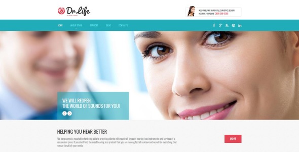 медицинский шаблон html moto cms
