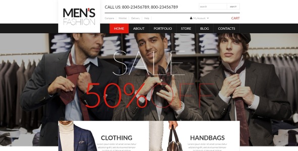 мужская корпоративная одежда тема woocommerce