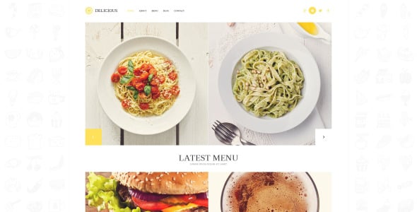 современное кафе ресторан wordpress тема