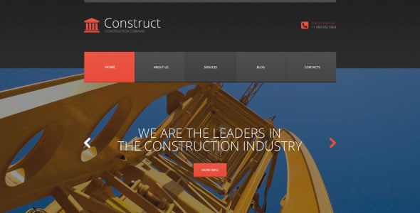 небоскреб строительство wordpress тема