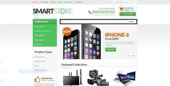 умная экипировка shopify тема