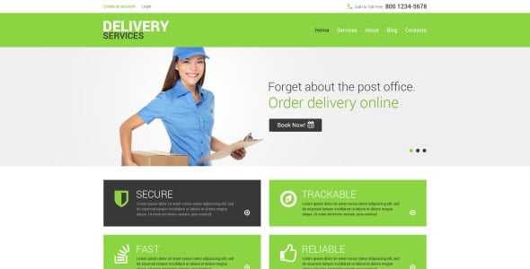 транспорт отзывчивый шаблон drupal