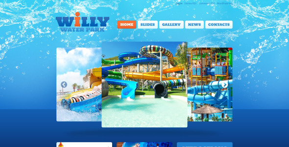парк развлечений отзывчивая тема wordpress